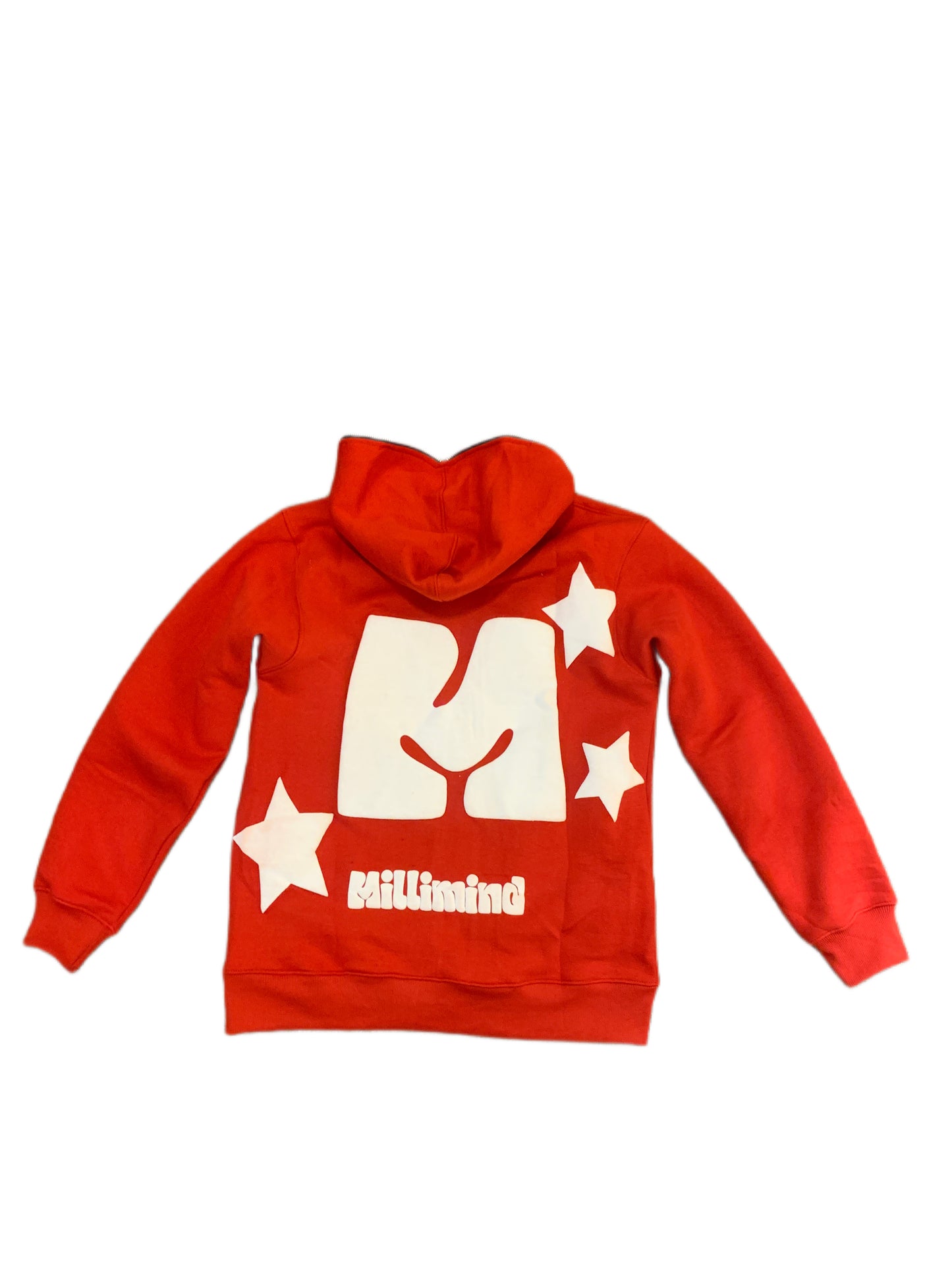 Fire Red Puff Print Zip up